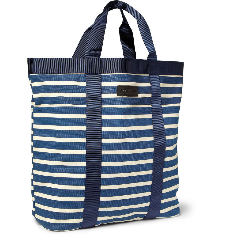Saturdays Surf Nyc Toro Striped Canvas Tote Bag in Blue for Men Saturdays Surf Nyc Toro Striped Canvas Tote Bag in Blue for Men