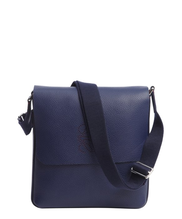 ... Navy Blue Calfskin Logo Detail Messenger Bag in Blue for Men (navy ... Navy Blue Calfskin Logo Detail Messenger Bag in Blue for Men (navy