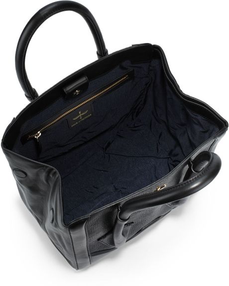 Pour La Victoire Butler Embossed Leather Tote Bag in Black | Lyst