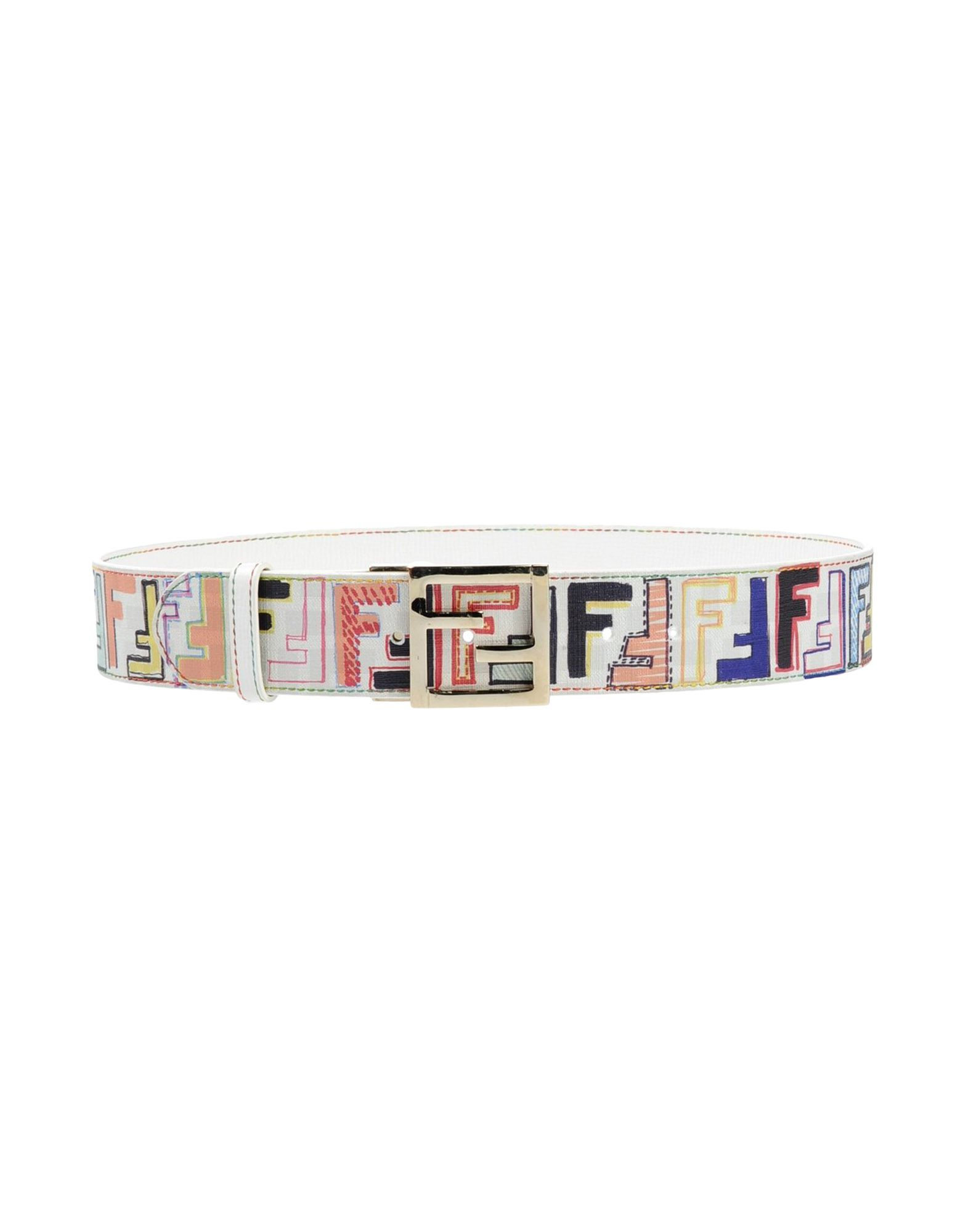fendi white belt