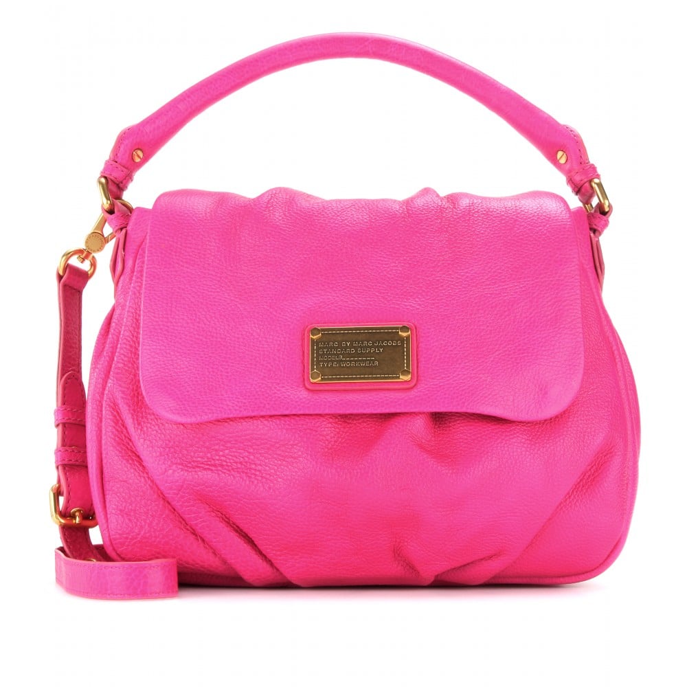 Marc By Marc Jacobs Lil Ukita Leather Shoulder Bag in Pink (pop pink) | Lyst