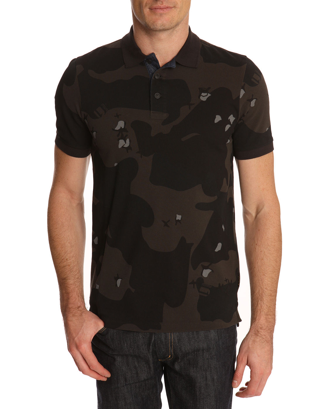 Gstar Raw Joakin Camo Polo Shirt in Black for Men (camo) Lyst