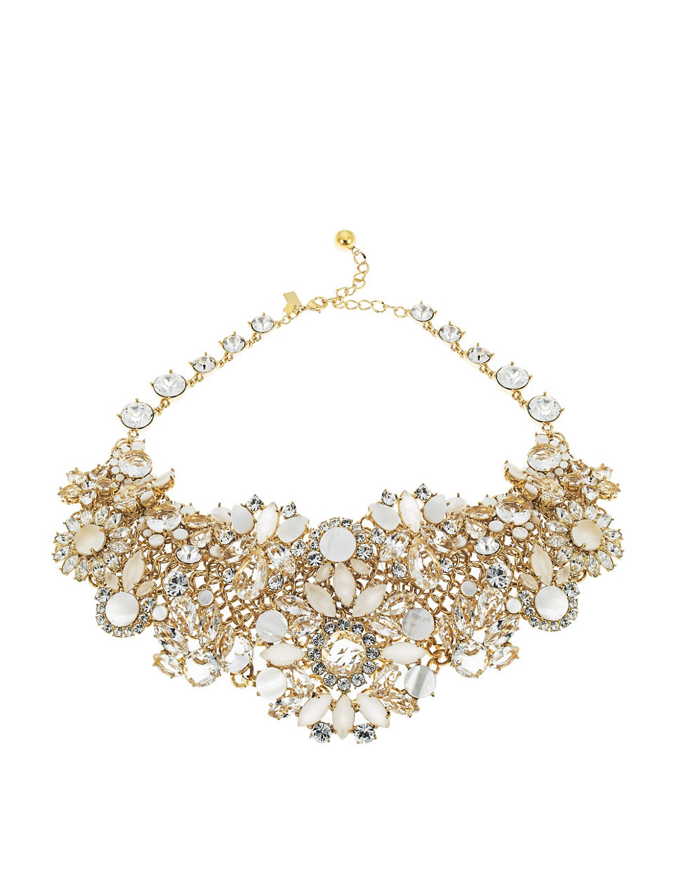 Kate Spade Grande Bouquet Statement Necklace in Beige (CLEAR) Lyst
