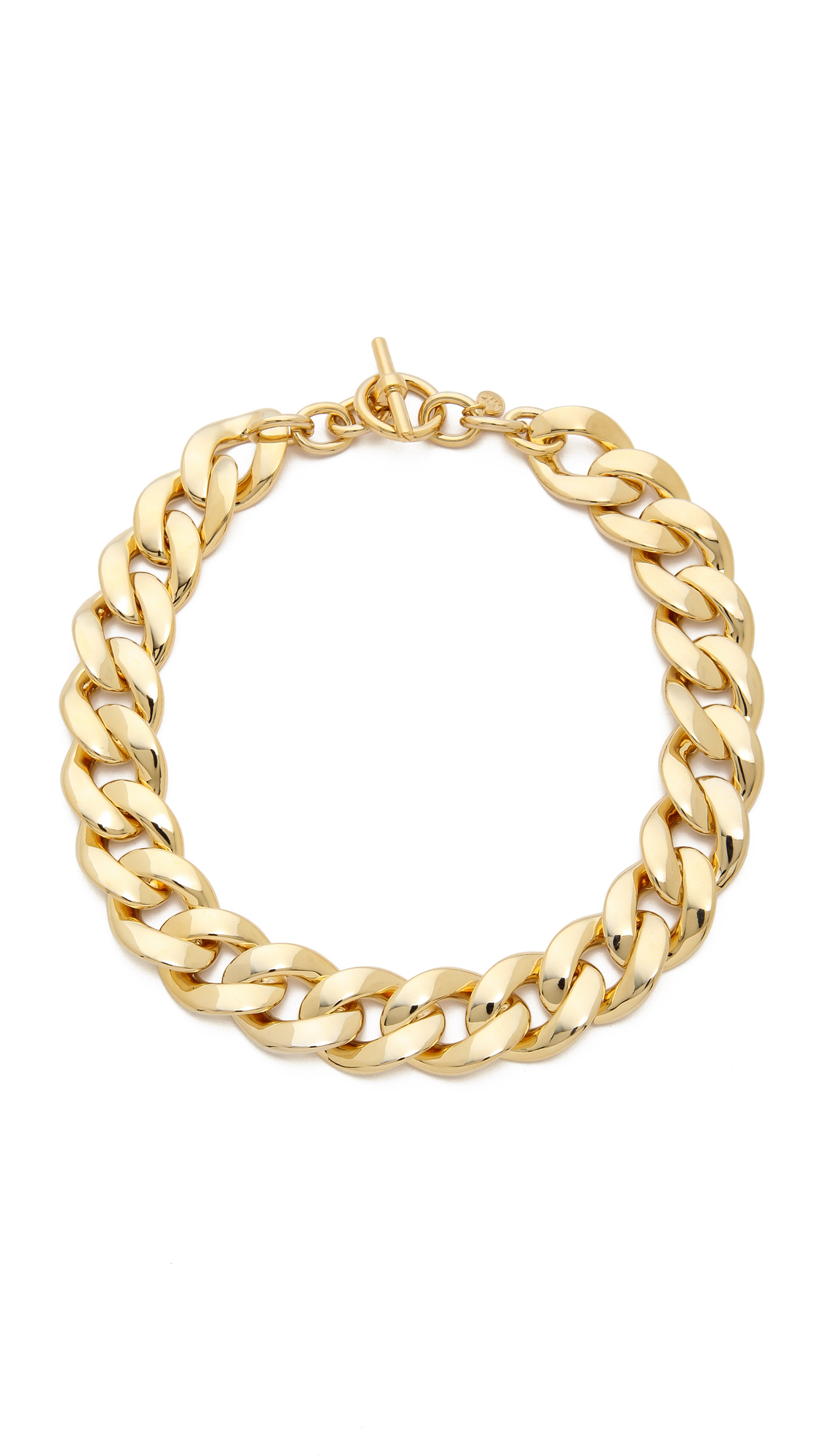 Michael Kors Curb Chain Toggle Necklace Gold in Gold Lyst