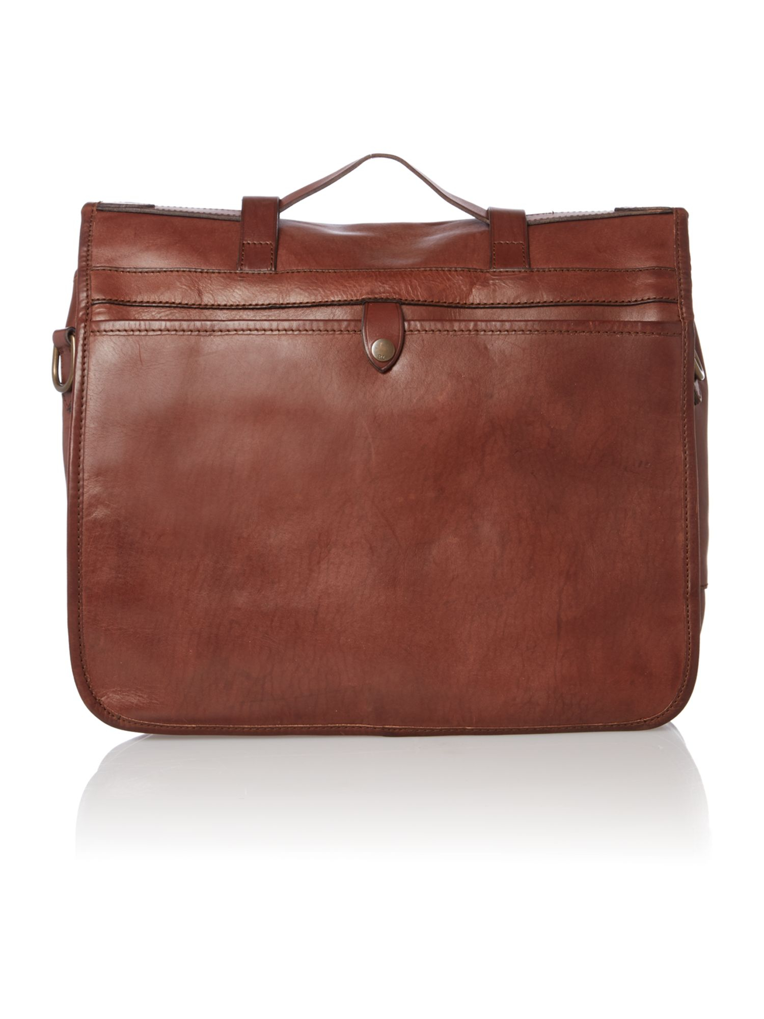 Polo Ralph Lauren Leather Messenger Bag in Brown for Men Lyst