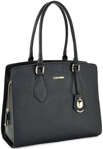 Calvin Klein Tote Handbag in Black | Lyst
