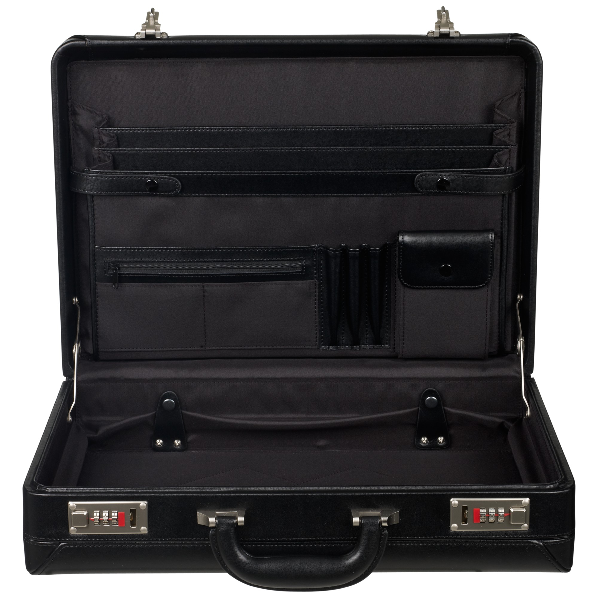 John Lewis Chicago Attache Leather Briefcase in Black for Men Lyst