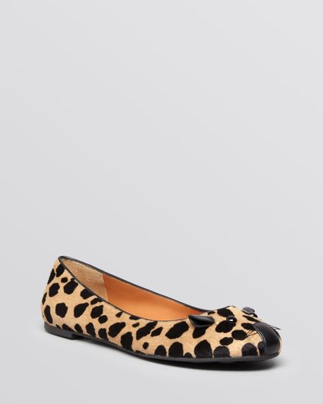 leopard print ballet flats wide width
