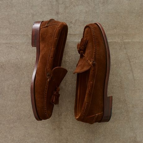 ralph lauren suede loafers men