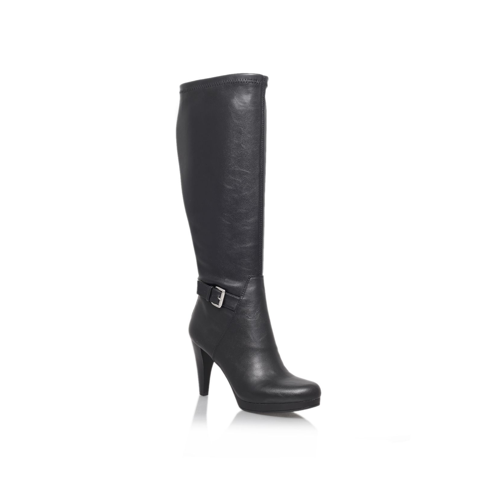 Nine West Nativa High Heeled Knee High Boots in Black | Lyst