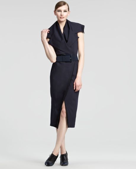 donna black ink new york donna karan new york trench dress in black ink lyst donna black ink new york donna karan new york trench dress in black ink lyst