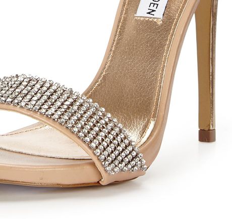 gold two part sandals