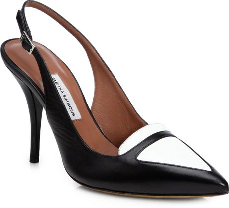 leather tabitha simmons pumps alexa slingback bicolor