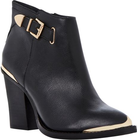 leather madden ankle steve boots almond heel toe block