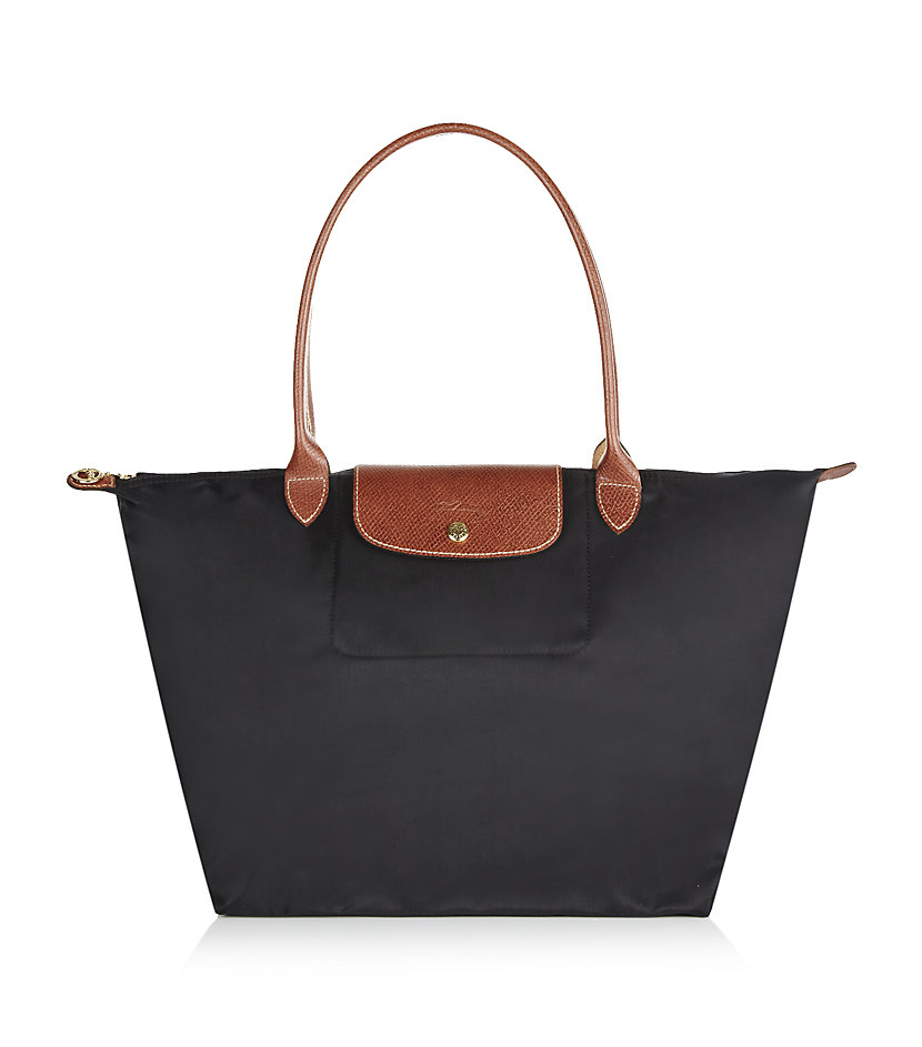 Longchamp Le Pliage Large Shoulder Bag in Black Lyst