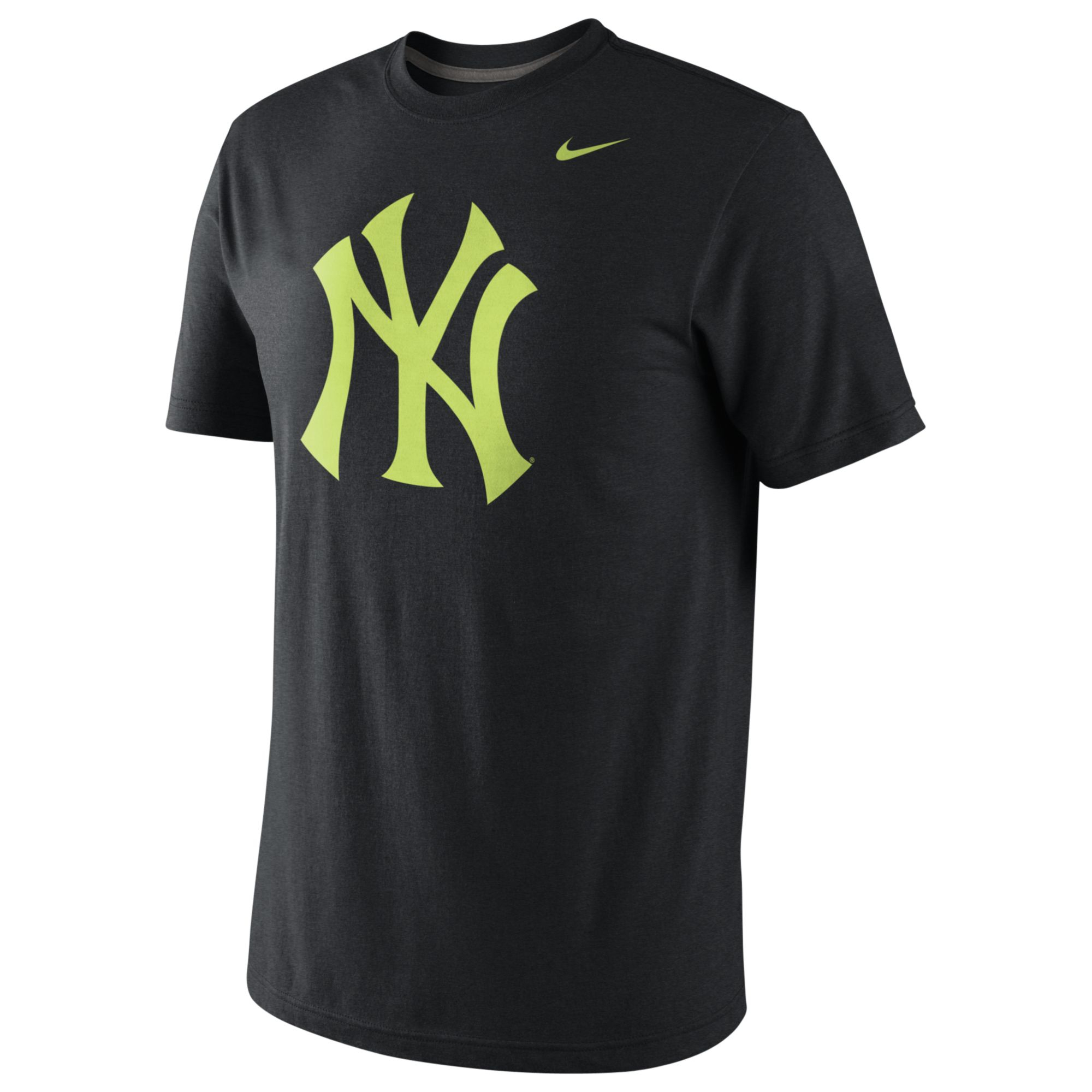 Nike New York Yankees Triblend Logo Tshirt in Black for Men (Black