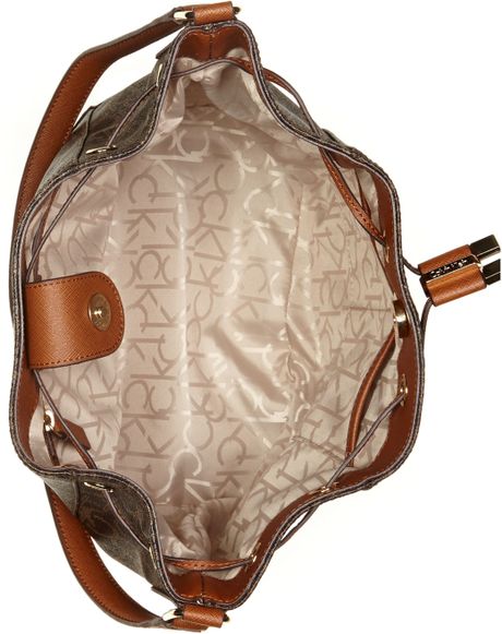 calvin klein drawstring bag