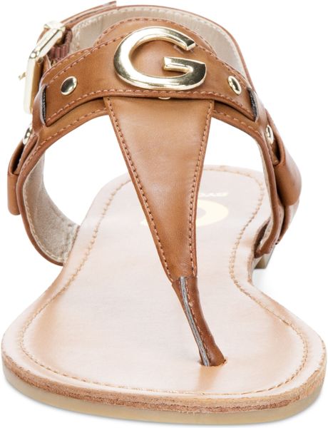 guess tan sandals