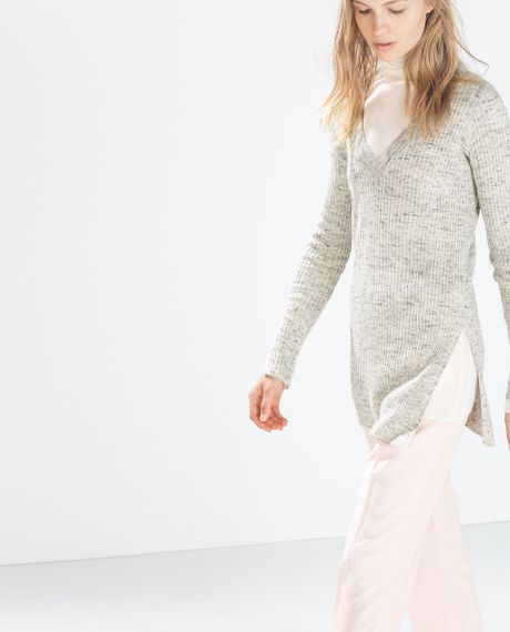 zara v neck jumper