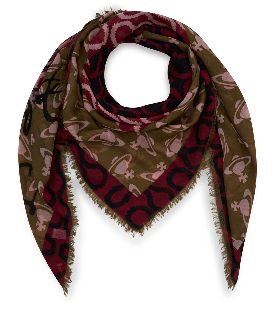 green vivienne westwood scarf