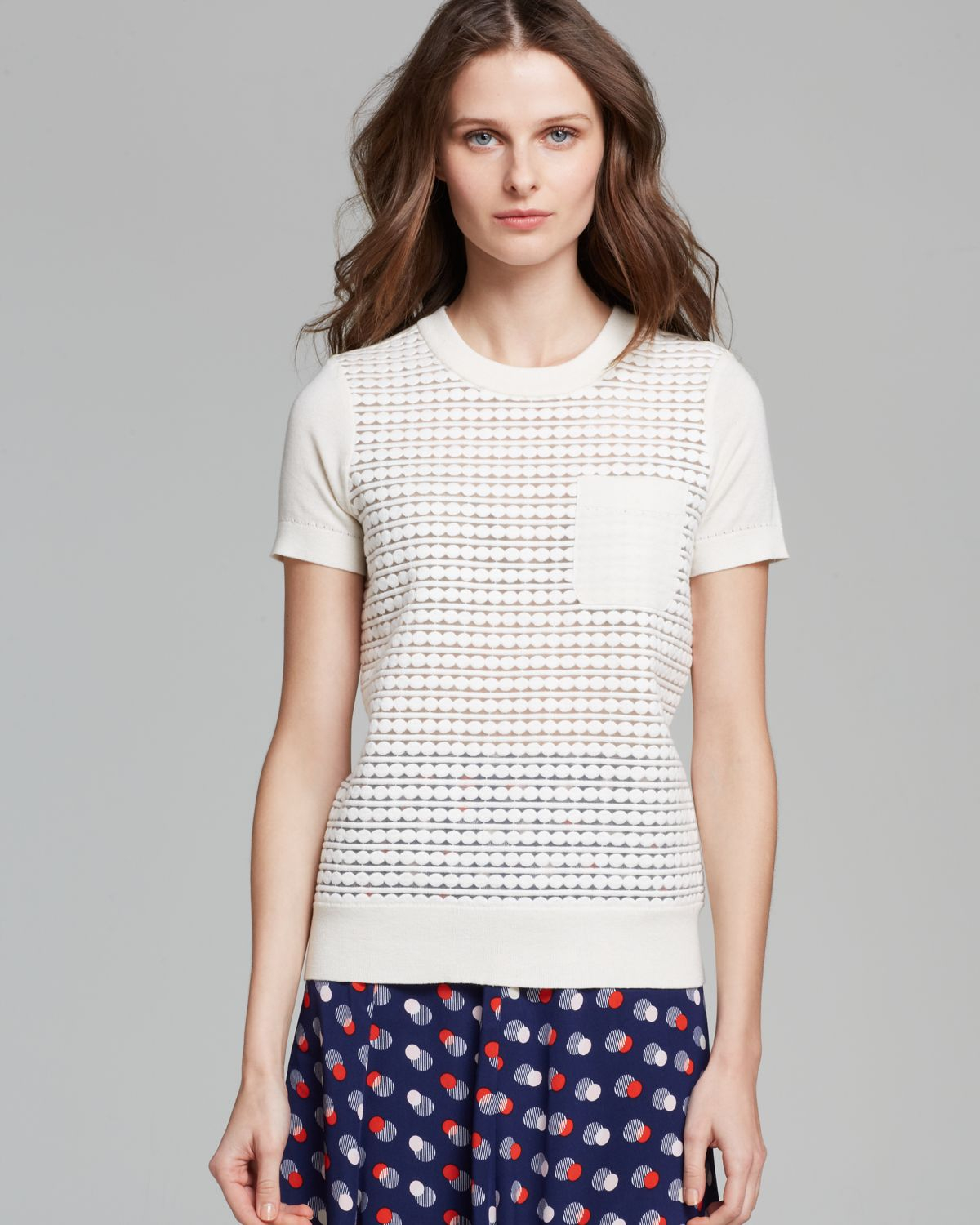 Kate Spade Mercy Sweater in White (Cream) Lyst
