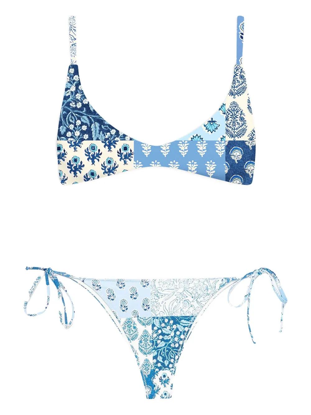 Seashell Bikini ZAFUL Women S Triangle Bikini Floral String Bikini Set
