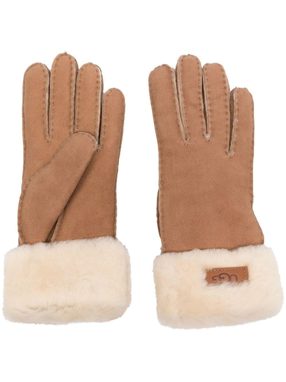 Gants En Peau De Mouton Bordure En Peau Lain E Ugg En Coloris Neutre