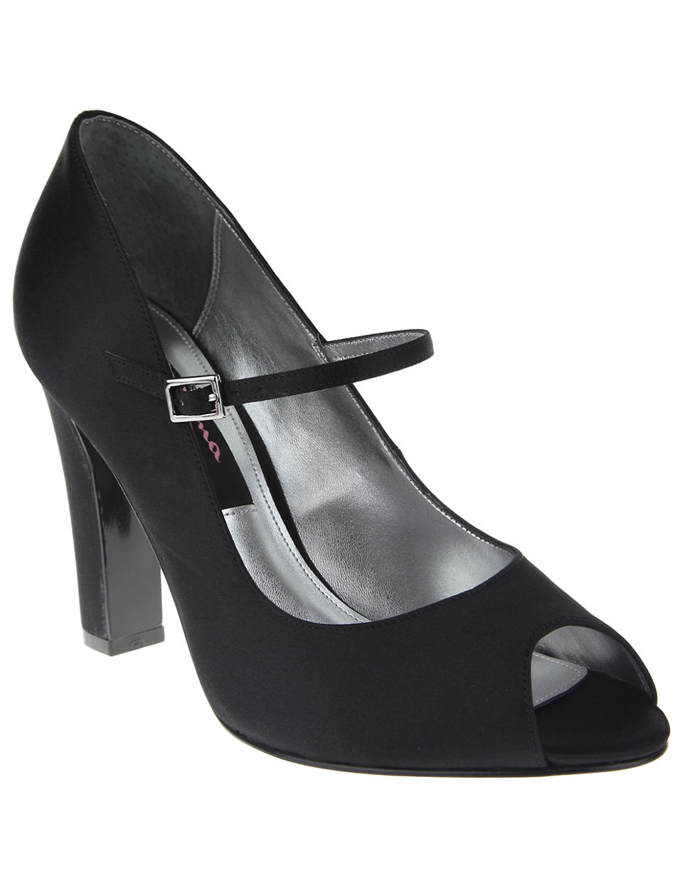 Nina Mary Jane Peep Toe Pumps in Black Lyst