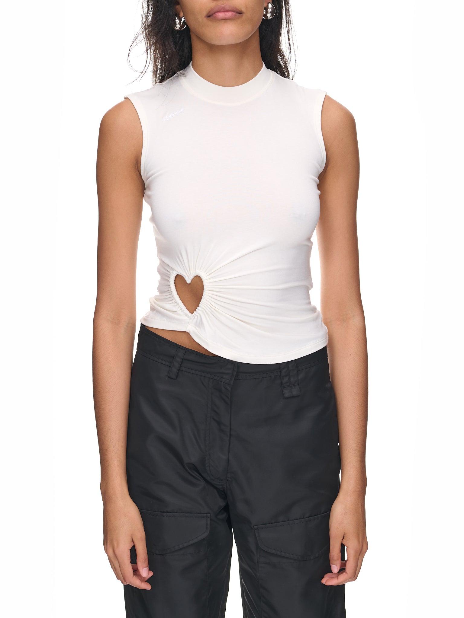 Ambush Heart Cut Out Tank In White Lyst