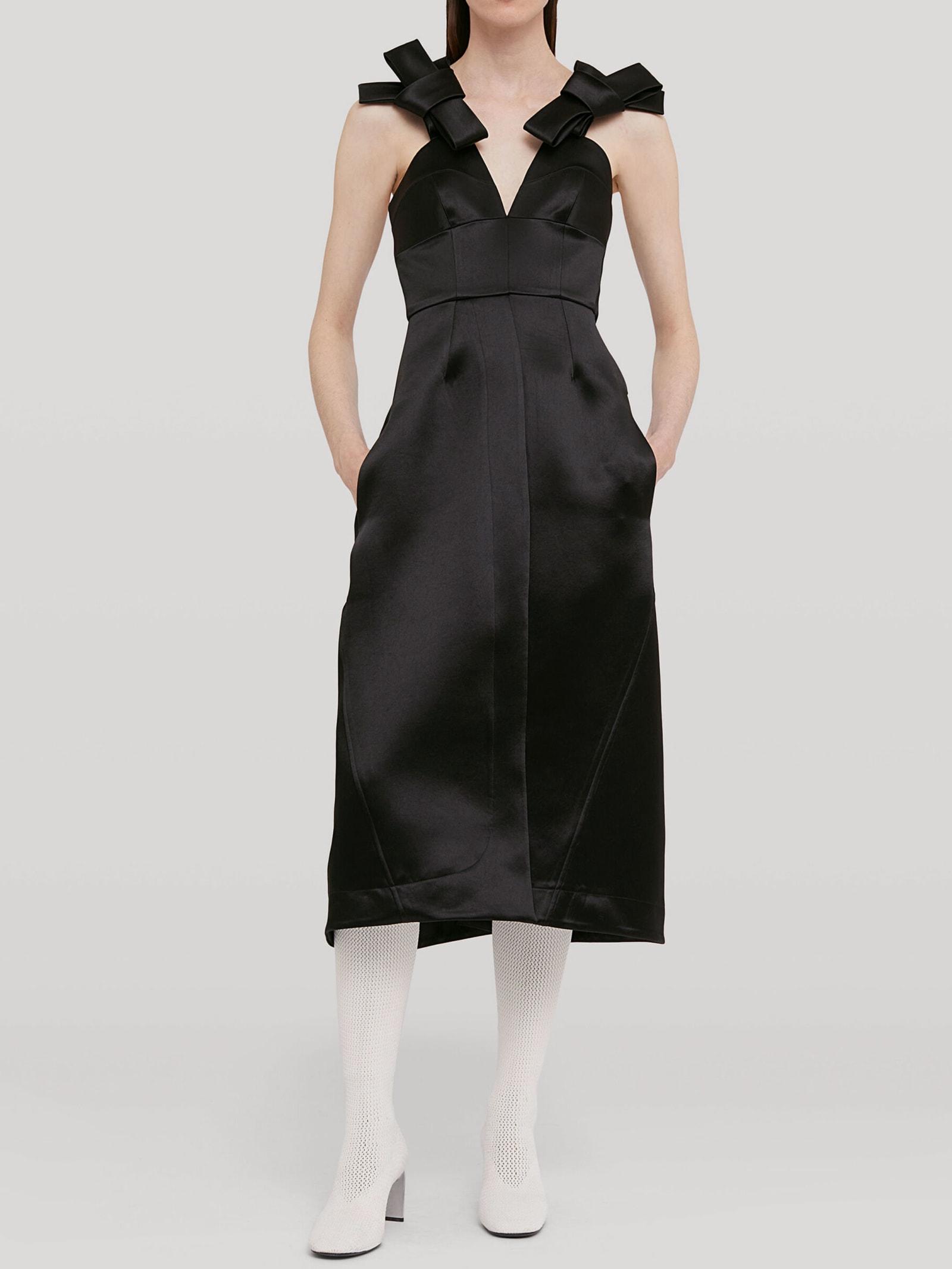 Jil Sander Atin Dress In Black Lyst