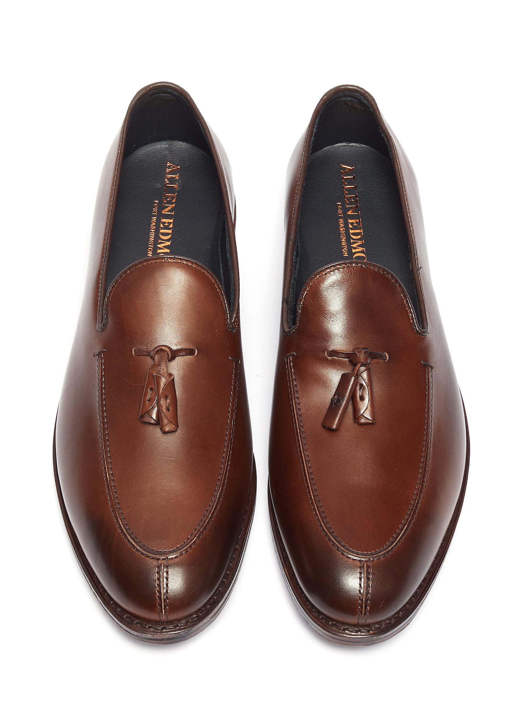 Allen Edmonds Spring Street Tassel Leather Loafers In Brown For Men Lyst