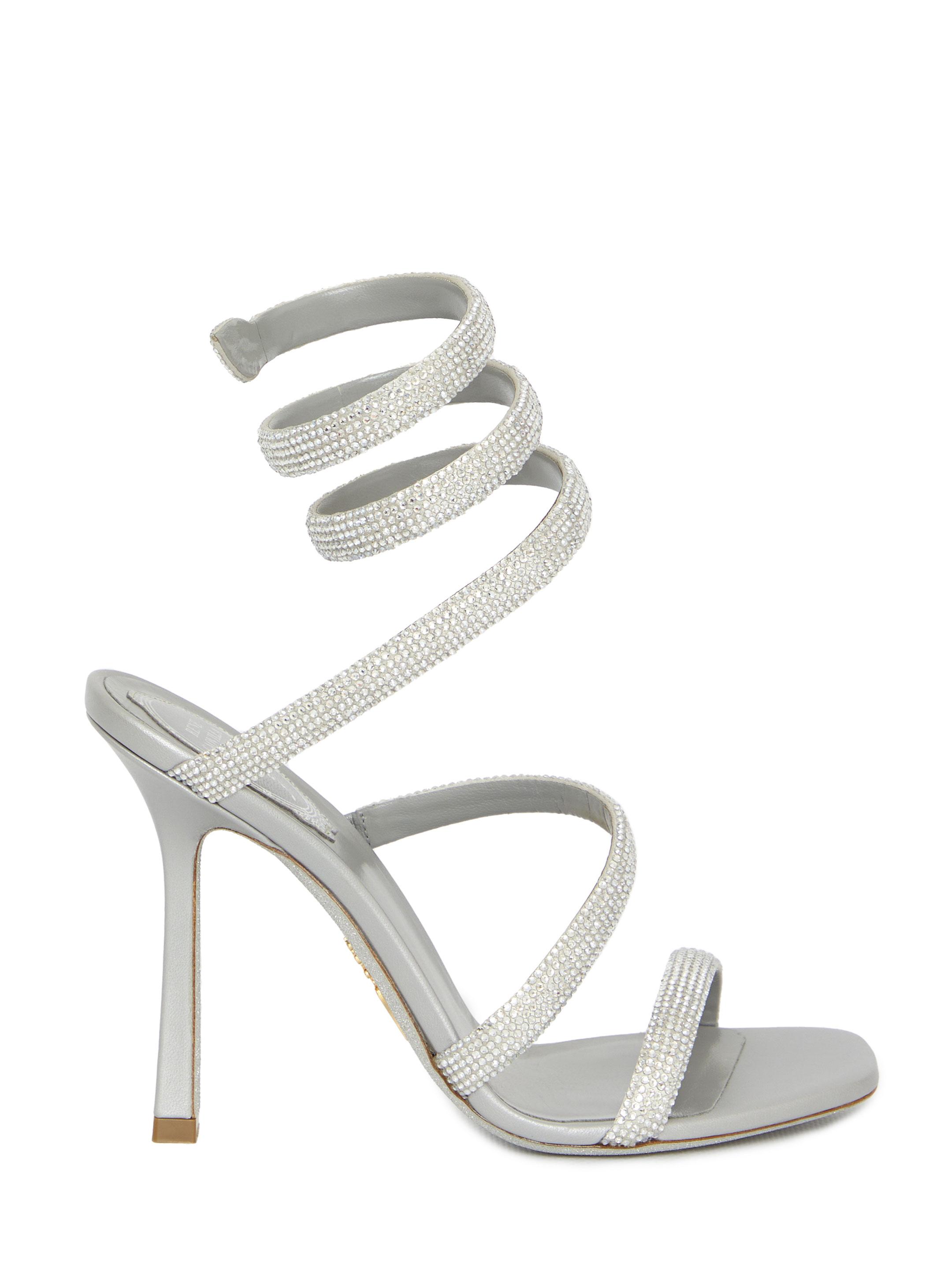 Rene Caovilla Cleo 105 Sandals In White Lyst