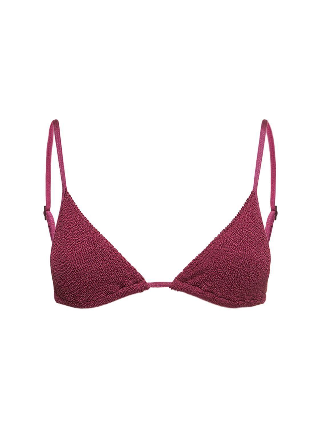 Bondeye Luana Triangle Bikini Top In Purple Lyst