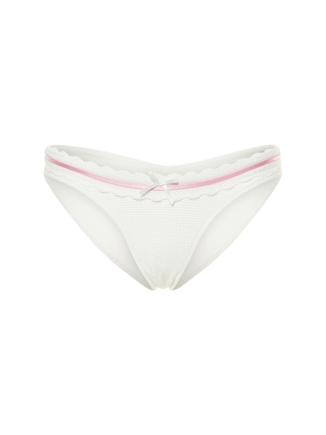 Frankie S Bikinis Katarina Thermal Bikini Bottoms In White Lyst Canada