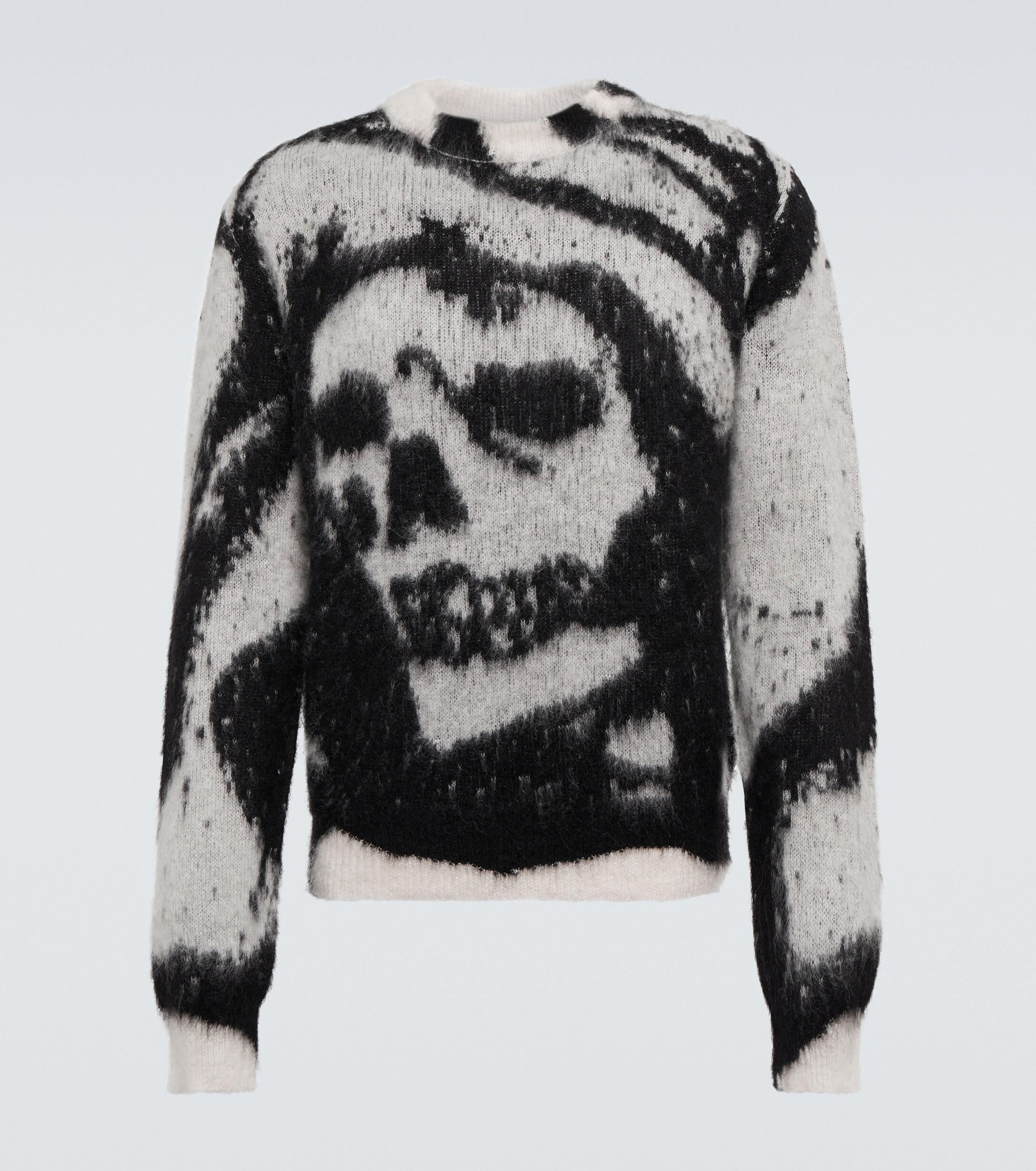 Amiri X Wes Lang Reaper Mohair Blend Sweater In Grey For Men Lyst UK