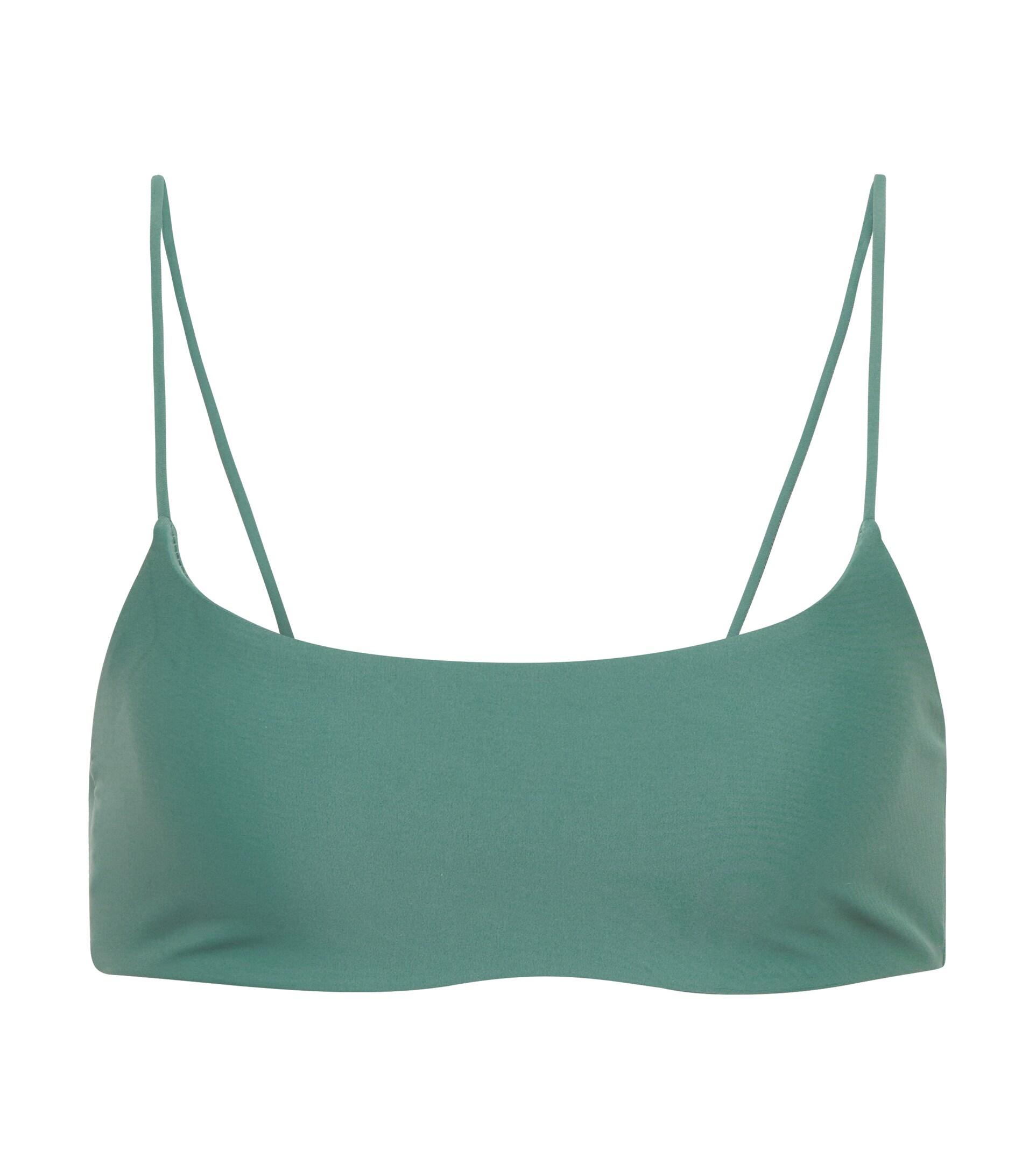 Jade Swim Muse Scoop Bikini Top In Green Lyst