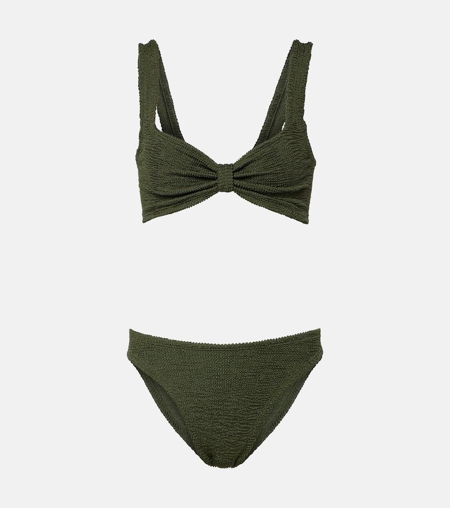 Hunza G Bonnie Bikini In Green Lyst