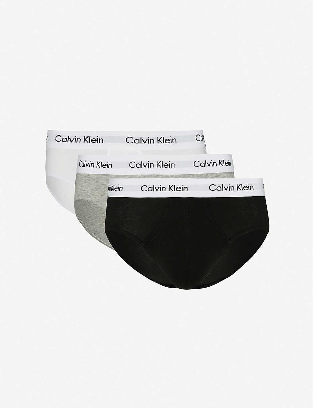 Calvin Klein Pack Of Three Cotton Stretch Regular Fit Stretch Cotton