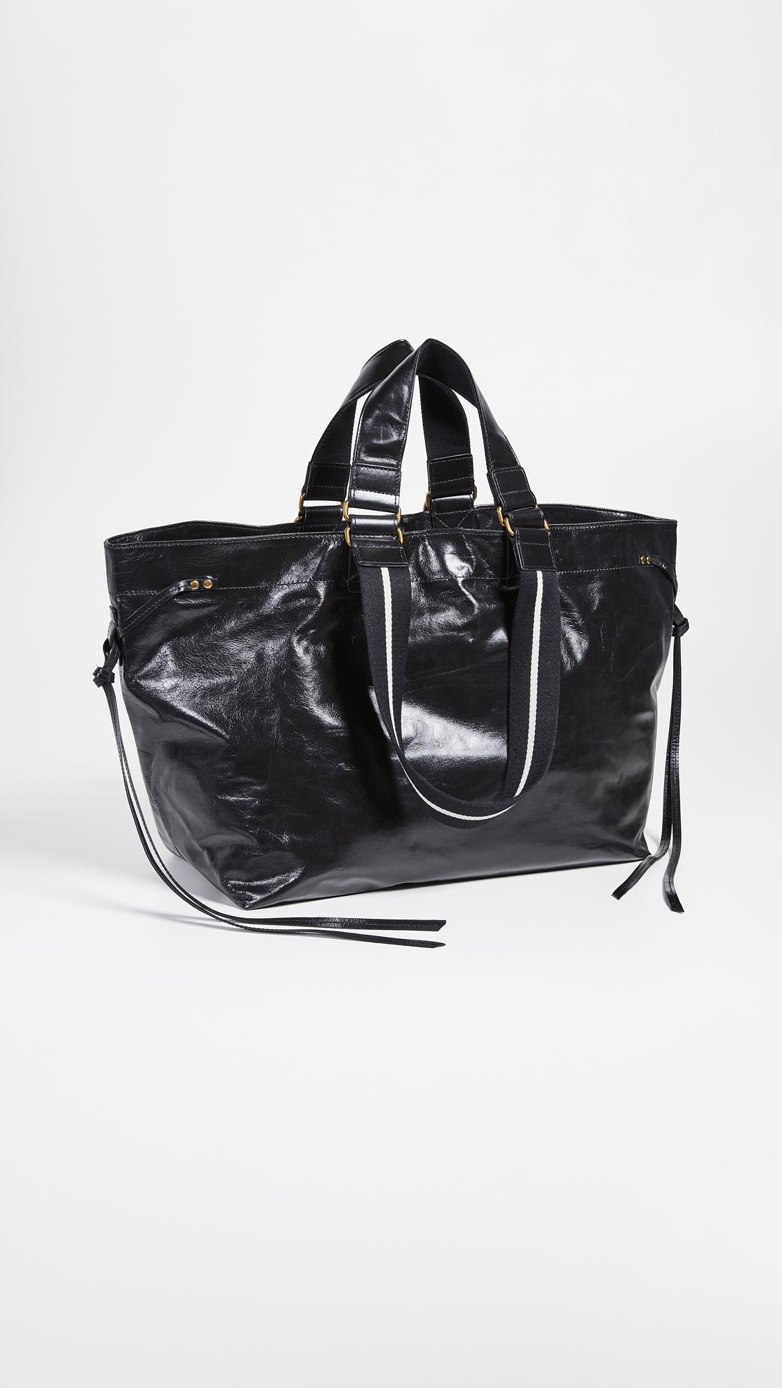 Isabel Marant Leather Wardy New Bag In Black Save Lyst