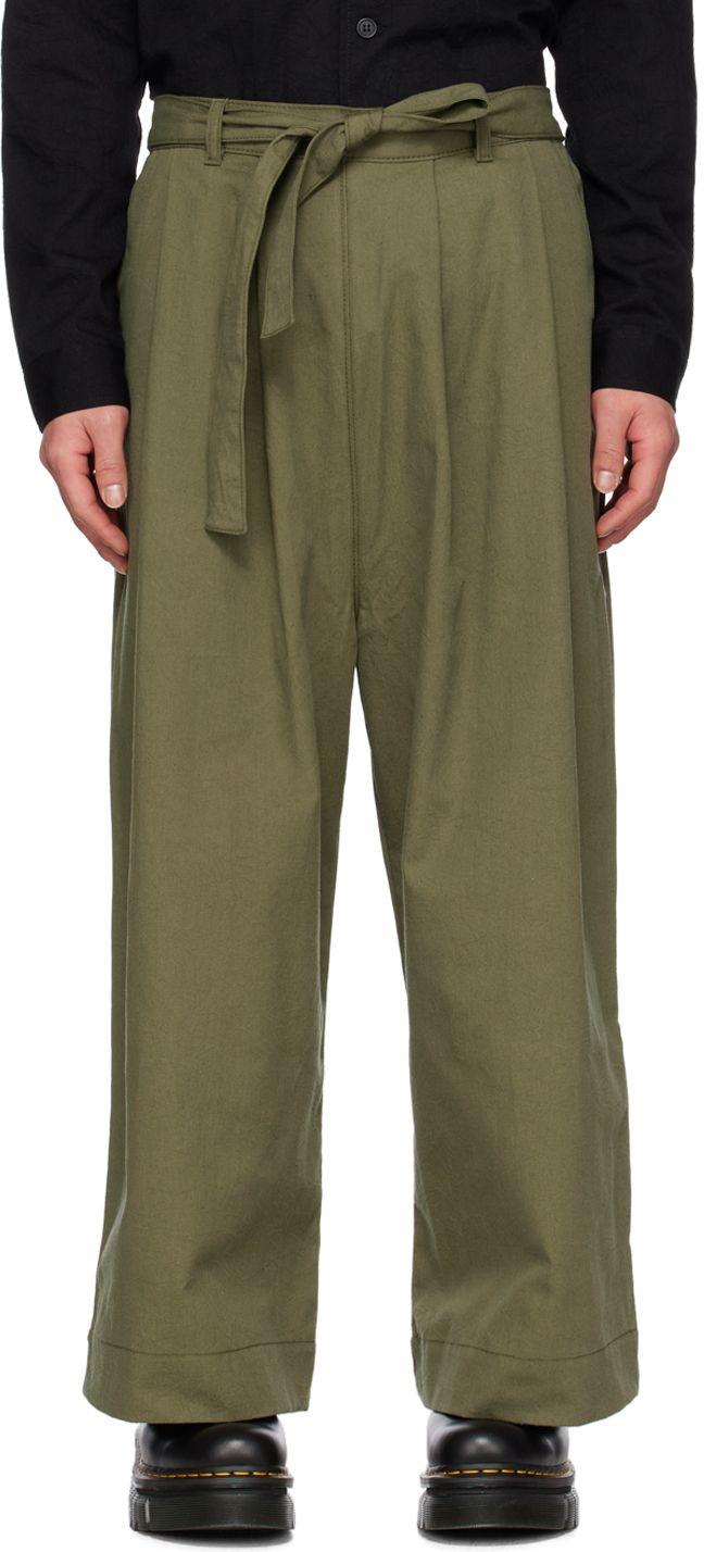 Naked Famous Ssense Exclusive Trousers In Green For Men Lyst