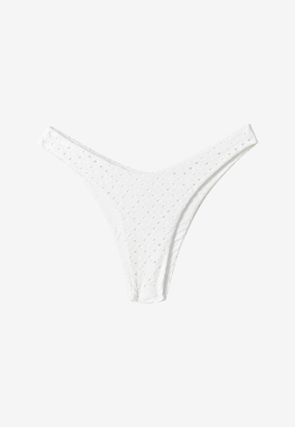 FARM Rio Ruffled Lace Bikini Bottom In White Lyst