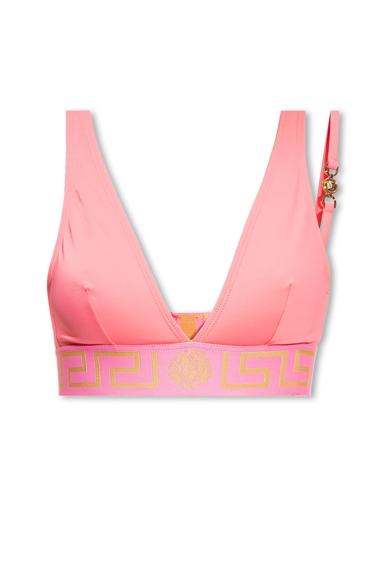 Versace Bikini Top In Pink Lyst