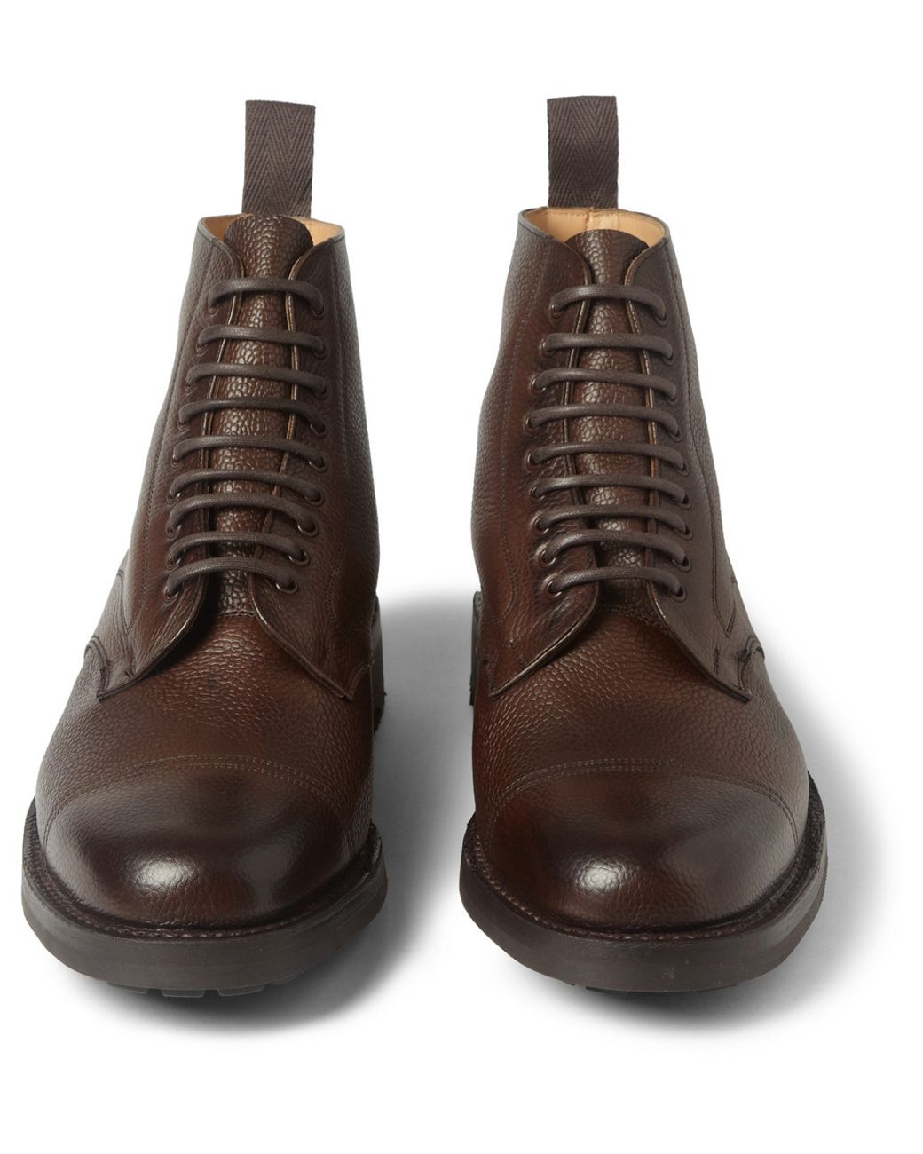Cheaney Richmond Pebble-grain Leather Boots in Brown for Men | Lyst UK