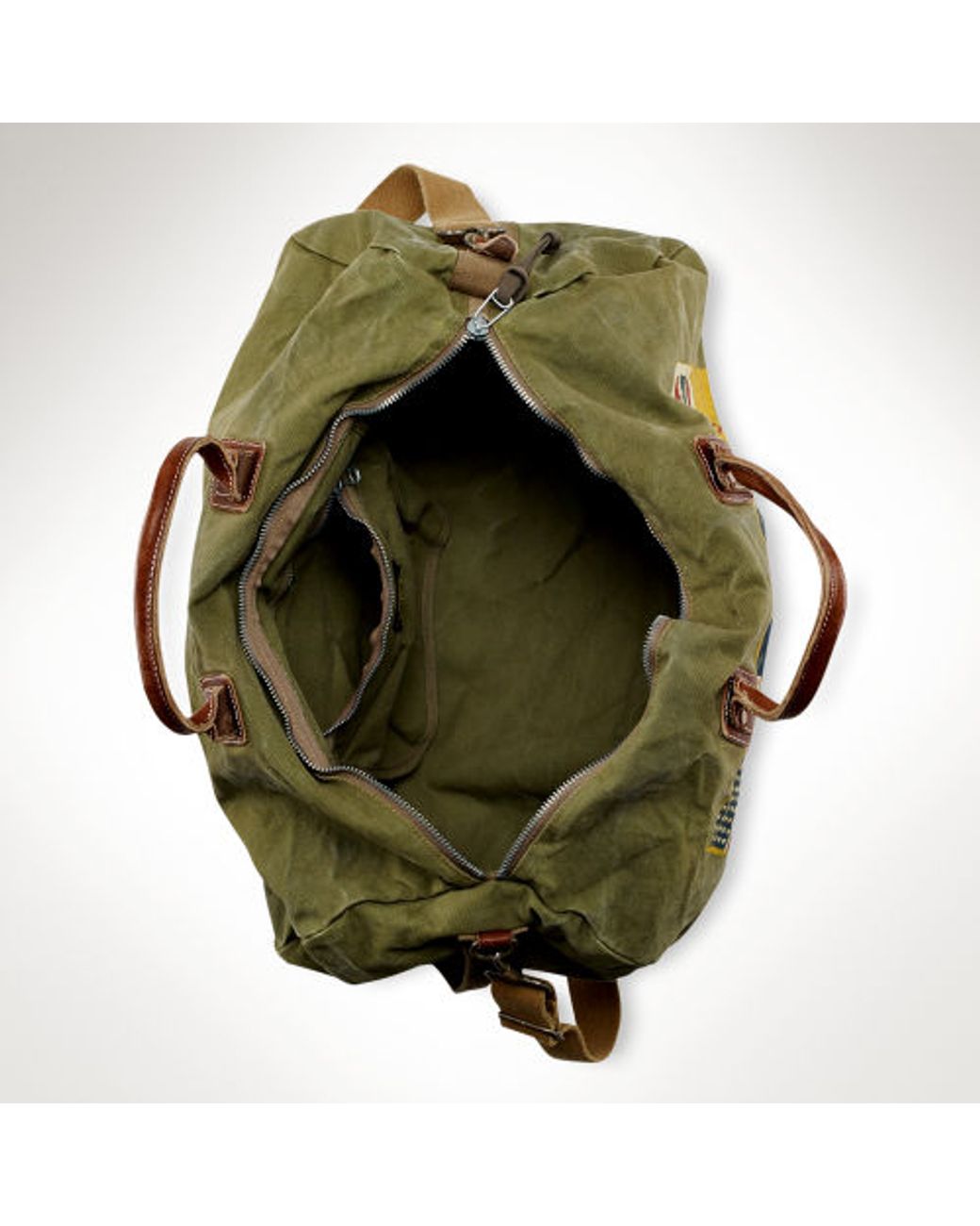 Polo Ralph Lauren Military Duffel Bag in Green for Men | Lyst