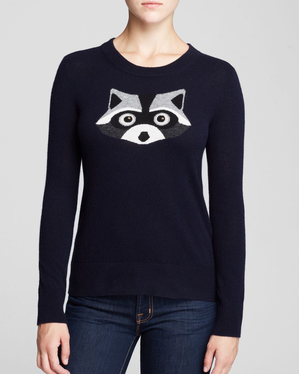 Kate Spade Raccoon Sweater in Blue | Lyst