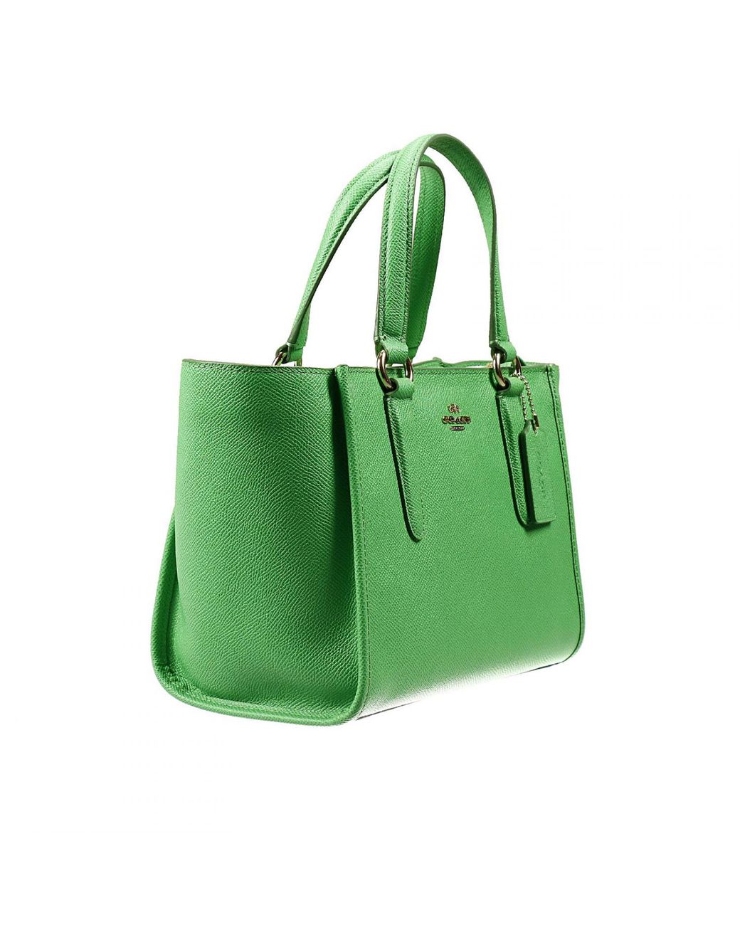 COACH Handbag Bag Mini Crossbe Carryall Shopping Leather in Green | Lyst