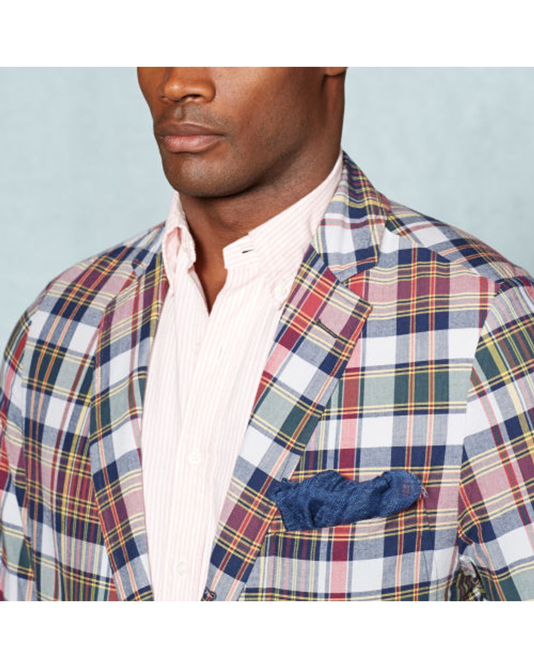 Polo Ralph Lauren Cotton Madras Grafton Sport Coat for Men | Lyst