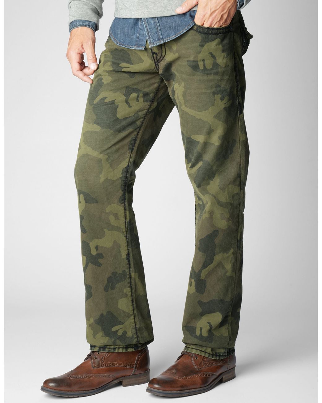 True religion camo joggers sale