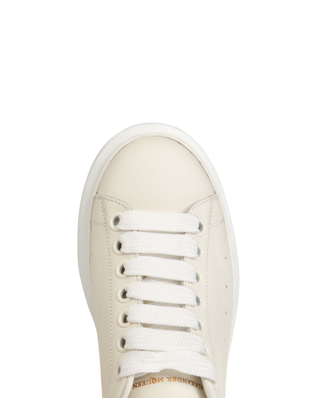 Alexander McQueen Elgar Low Top Leather Trainers in White Lyst