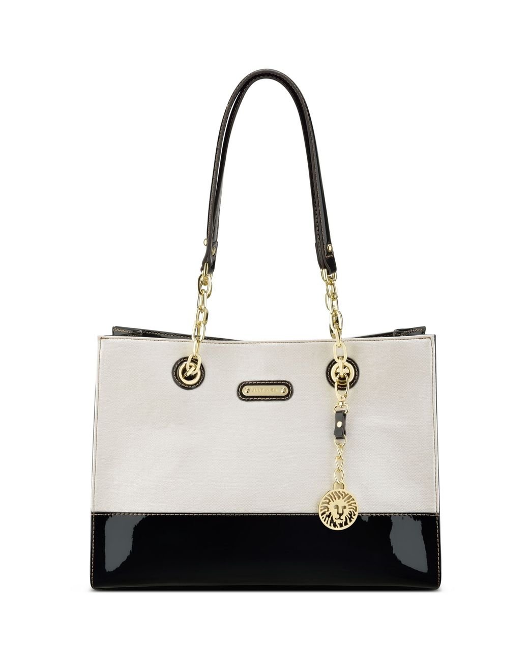 Anne Klein In Full Bloom Small Chain Tote in White | Lyst